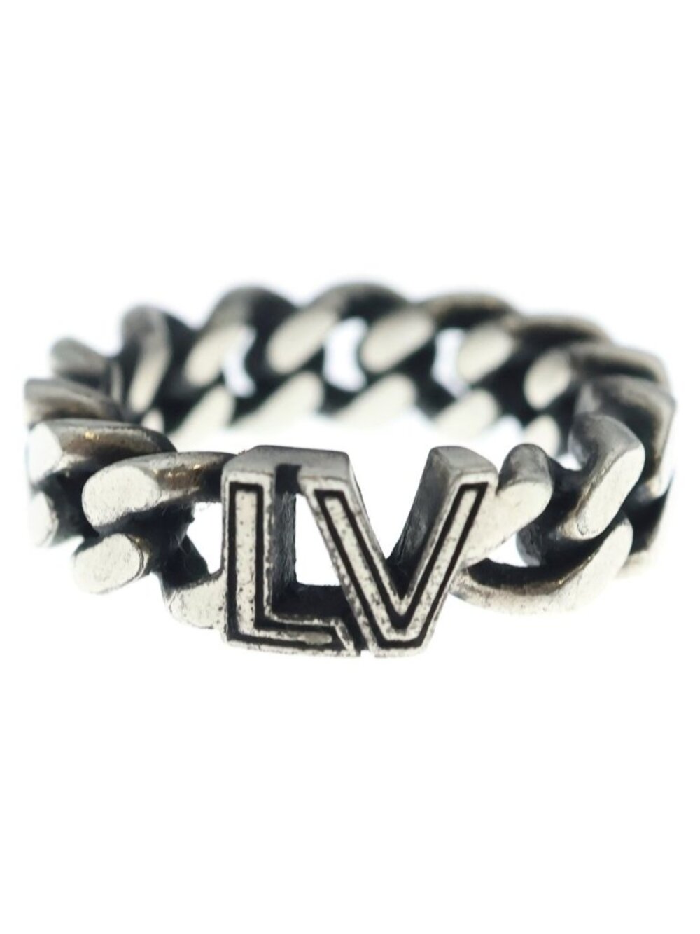 Louis Vuitton LV Club Chain Ring Silver